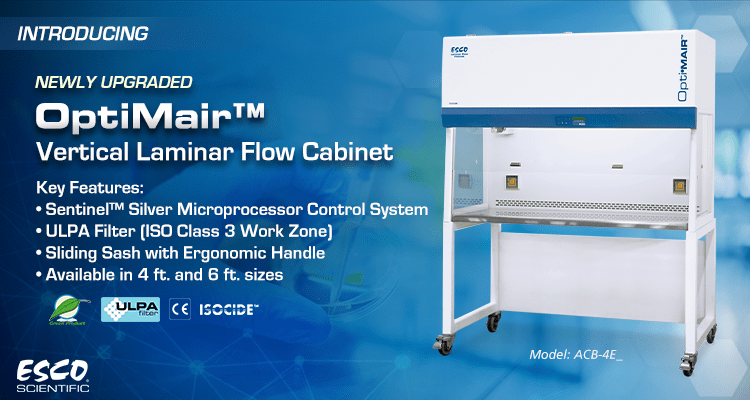 New Upgrade on OptiMair™ Vertical Laminar Flow Cabinet