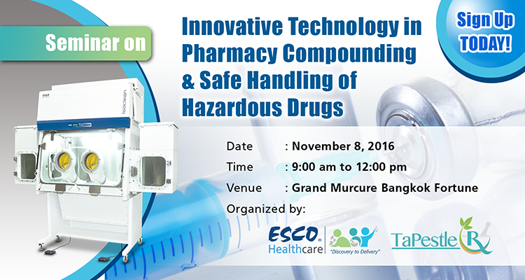 Esco invites you to attend a seminar on pharmacy compounding!